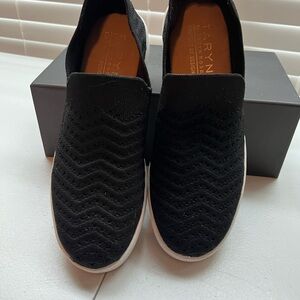 Taryn Rose Black Knit Women's Loafers